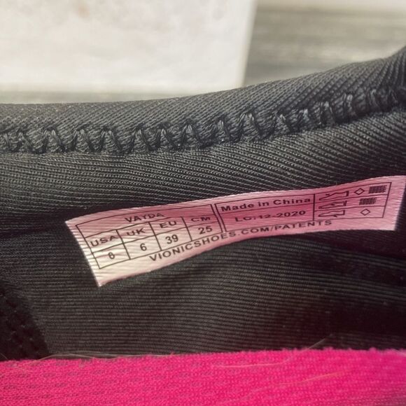 Vionic Black & Gray Slip On Athletic Sport Shoes 6 - Picture 8 of 9